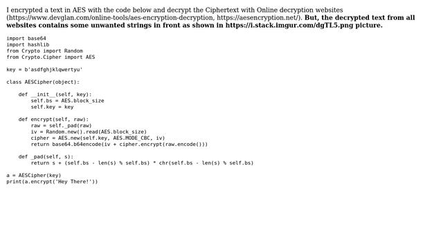 AES encryption with CBC mode in python (128-Bit keys) смотреть онлайн