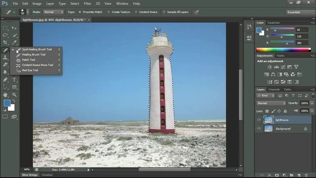 Adobe Photoshop CS6 Content Aware Move смотреть онлайн