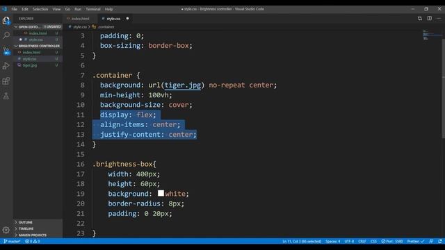 Brightness controller using range input | range input | control brightness with javascript | смотреть онлайн