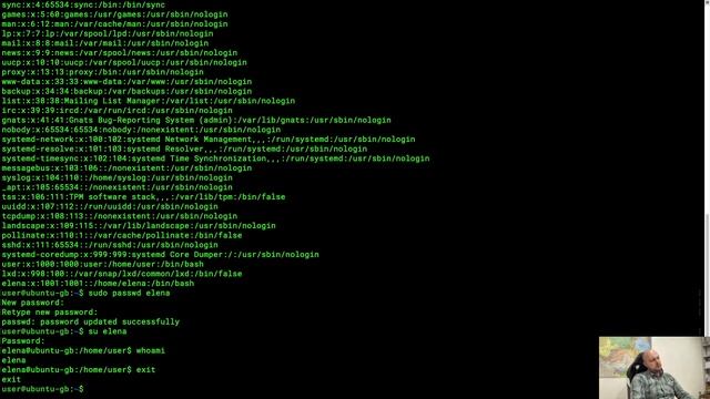 Управление пользователями Linux смотреть онлайн