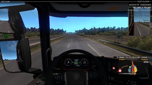 Ждем неадекватов на дороге | Euro Truck Simulator 2 смотреть онлайн