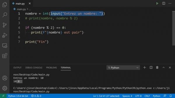 Apprendre Python - Programmation Python pour Débutant