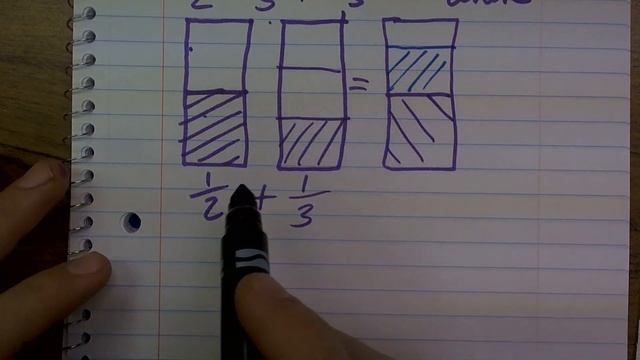 Adding unlike denominators - free online tutoring, 1/2 + 1/3 смотреть онлайн