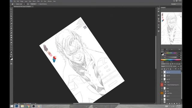 「SpeedPaint」The Beast | Photoshop | Line + Coloring Process HD смотреть онлайн