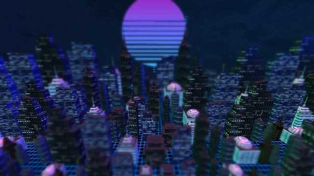 My first OpenGL Synthwave scene(blender3d) смотреть онлайн