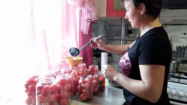 Помидоры с чесноком на зиму. Легко и просто. смотреть онлайн
