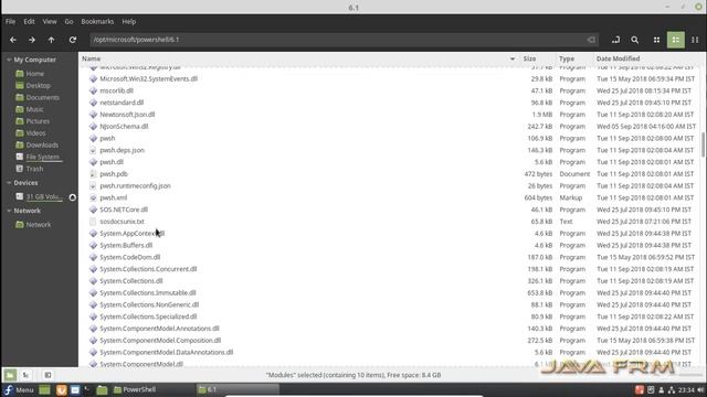 PowerShell 6.1 binary tar.gz archive Installation on Fedora 28 смотреть онлайн