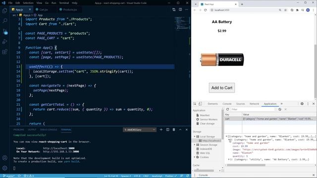 How to persist the shopping cart state to local storage смотреть онлайн