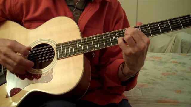 Bhagavan's Blues - Taylor 12 string - Original Composition - 16 Bar Blues in Am - Basic Rhythm Riff смотреть онлайн