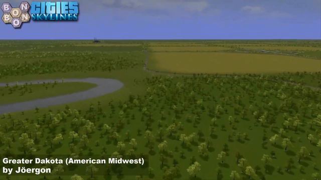 #CitiesSkylines - What Map - Map Review 1125 - Greater Dakota (American Midwest)