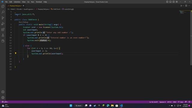 Writing a program in java to input any number and display the next 10 odd numbers. смотреть онлайн