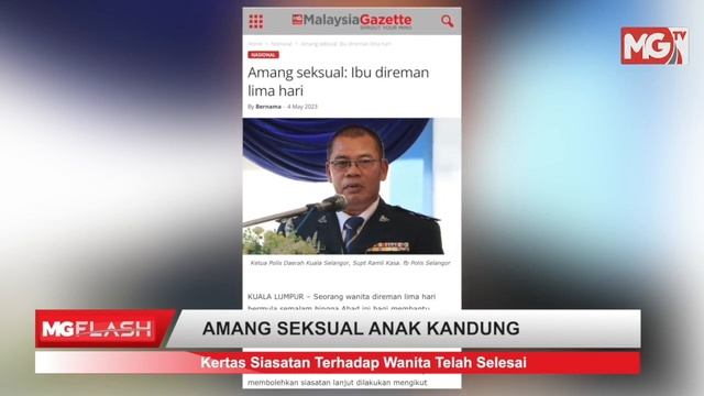 Kertas Siasatan Ibu Lakukan Amang Seksual Terhadap Anak Lelaki Selesai #MGFlash смотреть онлайн