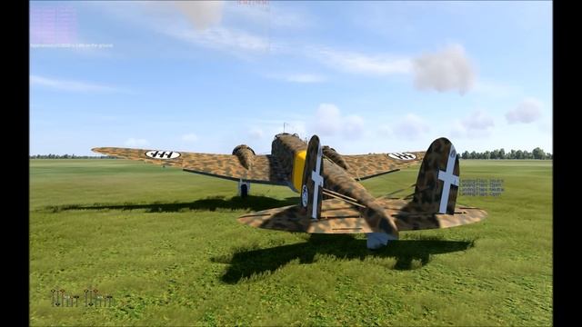 IL2 Sturmovik Cliffs Of Dover - Fiat BR.20 Cicogna (Startup & Takeoff)