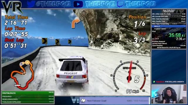 Sega Rally Revo (PSP) - Masters Speedrun in [1:10:52] [WR] смотреть онлайн
