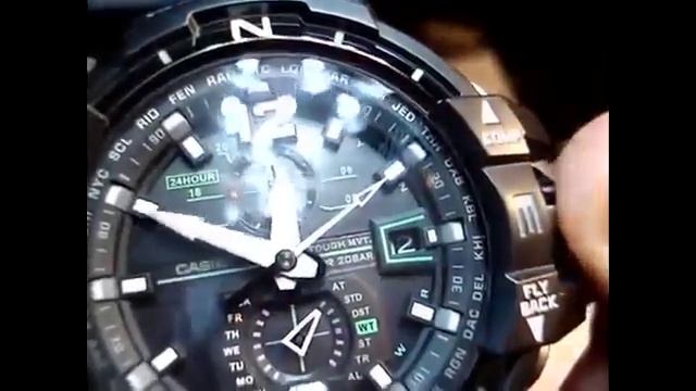 Casio G Shock-GW A1100-1A3ER Как выставить свой часовой пояс смотреть онлайн