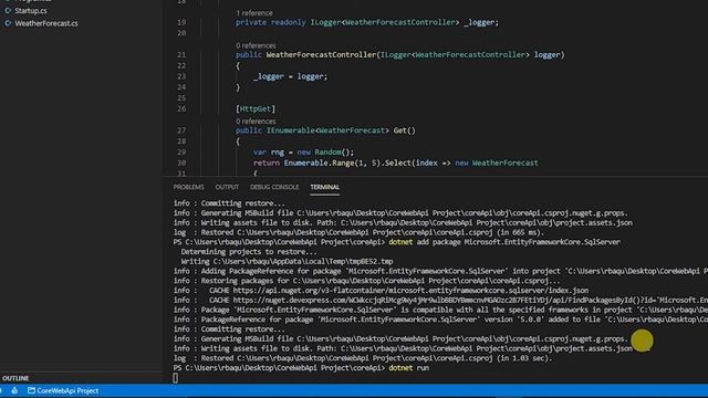 Create ASP.NET Core WebApi in Visual Studio Code смотреть онлайн