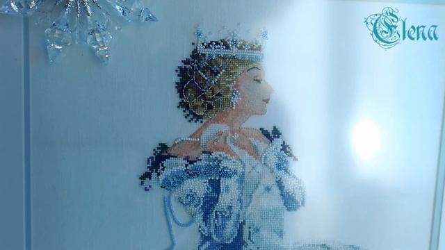 Вышивка крестом. Зимняя королева от Мирабилиа/ MD-13 Winter Queen of Mirabilia. Оформление работы. смотреть онлайн
