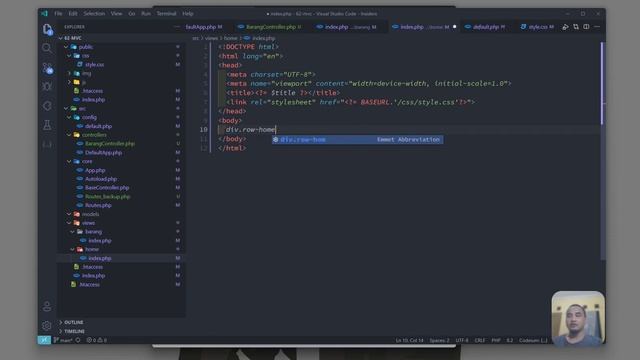 #03 PHP MVC TUTORIAL CREATE CONTROLLER смотреть онлайн