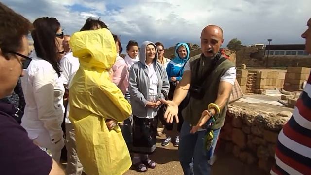 Израиль -- Кейсария -- Набережная древнего города смотреть онлайн