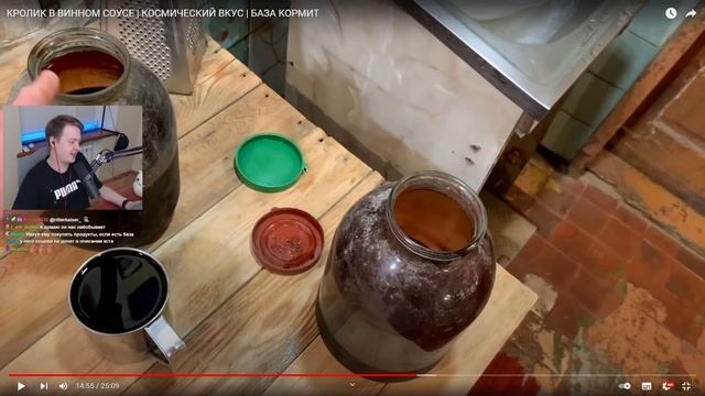 КРОЛИК в ВИННОМ СОУСЕ / Jeens смотрит Стаса Аскета смотреть онлайн