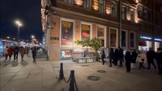 Санкт-Петербург прогулка по Невскому проспекту, только город и музыка / St.Petersburg Russia смотреть онлайн