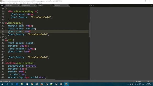 Урок4 - Создание главной страницы для сайта-визитки на CMS WordPress смотреть онлайн