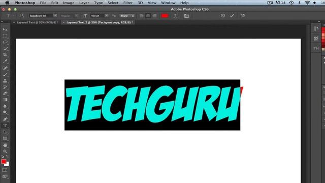 How To Create Layered Text In Photoshop - Photoshop Tutorial смотреть онлайн