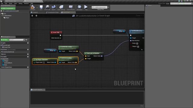 Find Look At Rotation In Unreal Engine 4