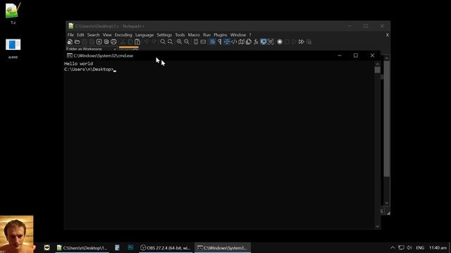 C language: compile in Notepad++ NO PLUGINS REQUIRED смотреть онлайн