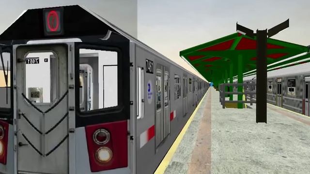 OpenBve NYCT R142A 7 train arrives and leaves Bayside смотреть онлайн