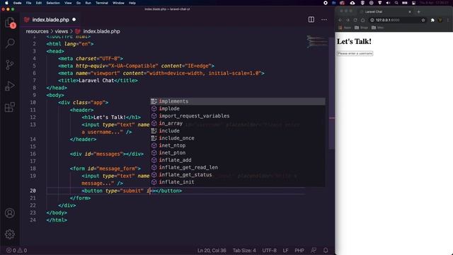 Build a REALTIME CHAT app in Laravel | EASY Tutorial with Pusher смотреть онлайн