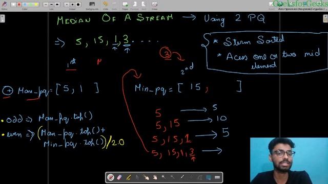 Median in a stream of integers (running integers)| Priority Queue | Divyanshu | GeeksforGeeks C/C+ смотреть онлайн