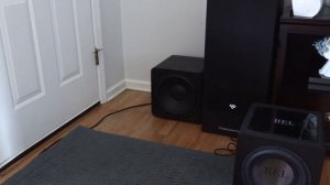 SVS SB-1000 PRO and REL HT 1003 Subwoofer Demo and review