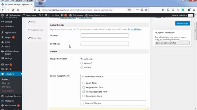 How to Add google captcha In WordPress Website смотреть онлайн