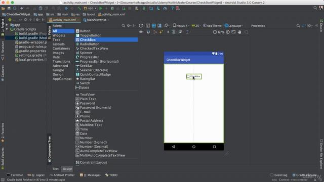 69 - Check Boxes in Android - Kotlin Developer Course - Build Android Apps in Kotlin смотреть онлайн