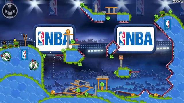 Angry Birds Seasons Ham Dunk 3-12 -Celtics- Walkthrough 3 Star смотреть онлайн