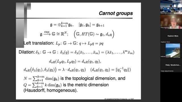 GA 2022: И. Г. Маркина — Об исключительных семействах мер смотреть онлайн