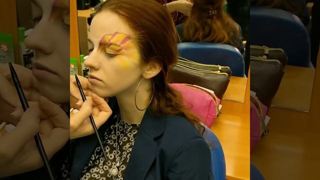 Фантазийный макияж акварелью смотреть онлайн