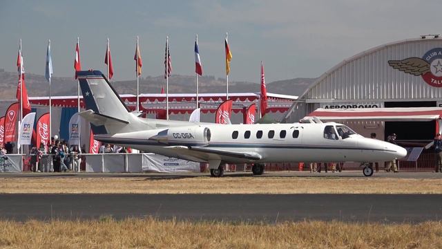 Air Tractor AT-802 -  Cessna 550 Citation II Landing - Take Off & Low Pass 