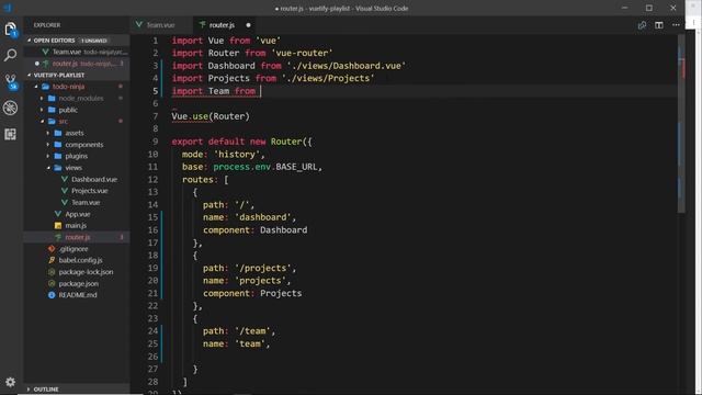 Vuetify Tutorial #11 - Adding Routes смотреть онлайн