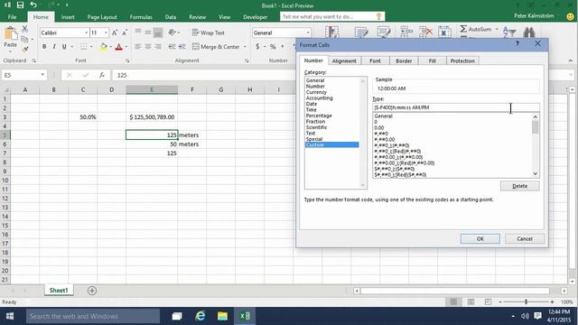 Excel 2016 from Scratch - Custom Number Format A смотреть онлайн