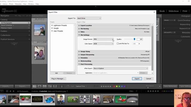 Exporting images from Adobe Lightroom смотреть онлайн