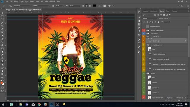Adobe Photoshop Tutorial : How to customize Photoshop Flyer template in PSD from Elegantflyer смотреть онлайн