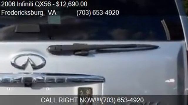 2006 Infiniti QX56 Base 4dr SUV 4WD for sale in Fredericksbu смотреть онлайн