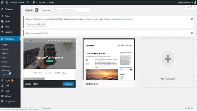 How To Install and active FOG lite One Page WordPress Theme смотреть онлайн