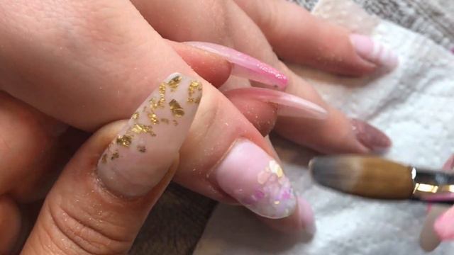 * GLITTERBELS * Glitterbel | Pastel Pink | Rose Gold Crush | Nail Tutorial | Ombré Nails | Marble