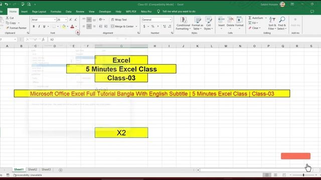 Microsoft Office Excel |strikethrough, Superscript, Border Style, Fill pattern style,color| Class-0 смотреть онлайн