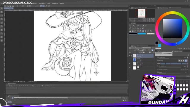 SPEED ART MONA GENSHIN IMPACT смотреть онлайн