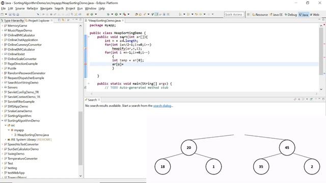 How to implement Heap Sort algorithm using Java Arrays? | Algorithm & Implementation | @TechRanch смотреть онлайн