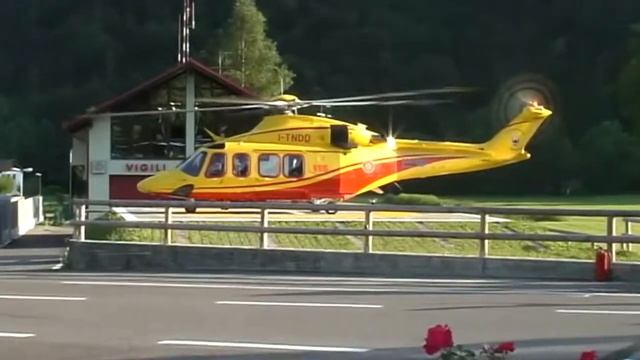 AW139 STARTUP and TAKE-OFF | Firefighters Helicopter смотреть онлайн